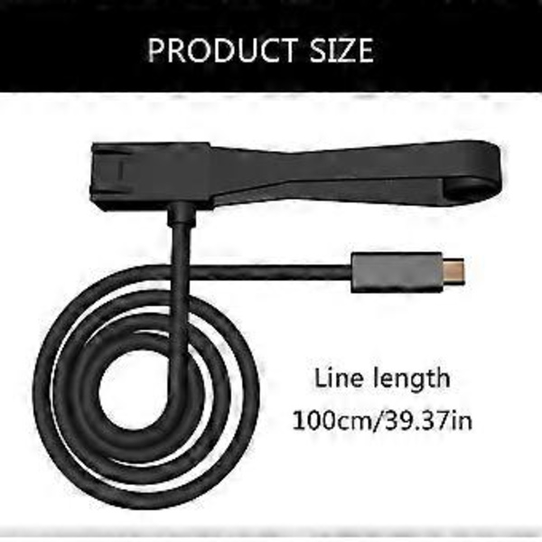Forlængerkabel til opladningsstation til spilcontroller, erstatnings-USB C-ledningstilbehør, opladningskabel til spilcontroller