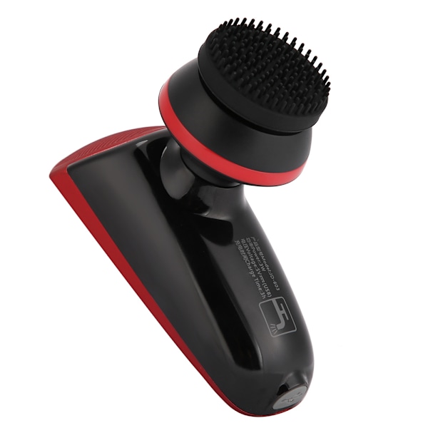 Multifunksjonell Elektrisk Barbermaskin Skjeggtrimmer Sideburns Trimmer Ansiktsrensende Børstesett (Rød)