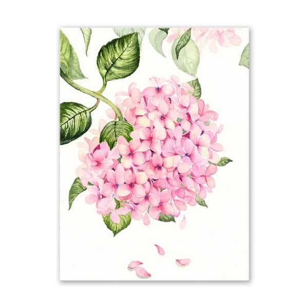 Blomsterformet lerretmaleri for stue, soverom og kontordekorasjon