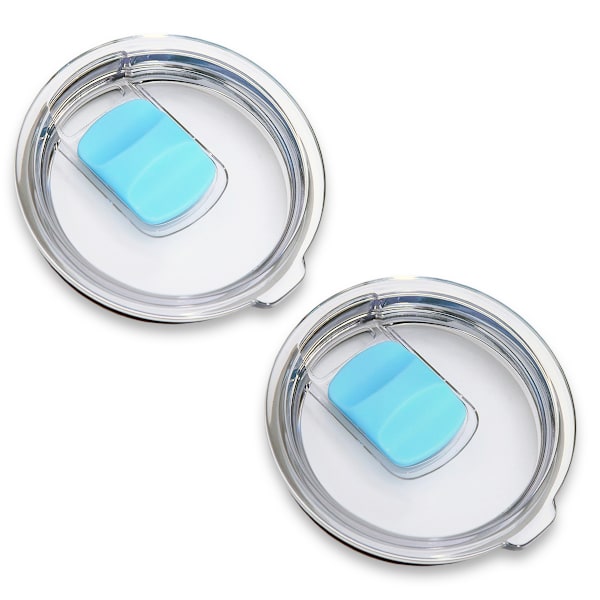 2-pakks 20 oz Magnetiske Erstatningslokk for 20 oz Tumbler, 16 oz Pints, 10/24 oz Mugg, 10 oz Blue