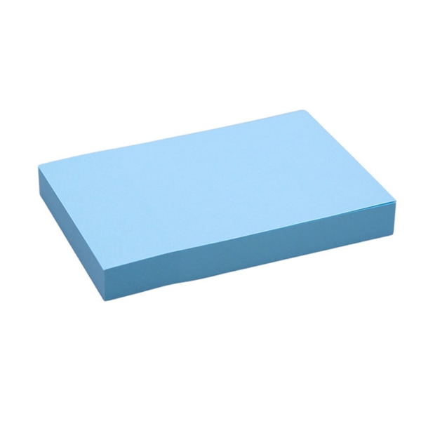 1 Förpackning 100 Ark Självhäftande Post-it-lappar Papperssida Markörer Memo Index Påminnelseflikar för Hem- och Kontorsbruk 76x50mm Vanlig Typ Blå