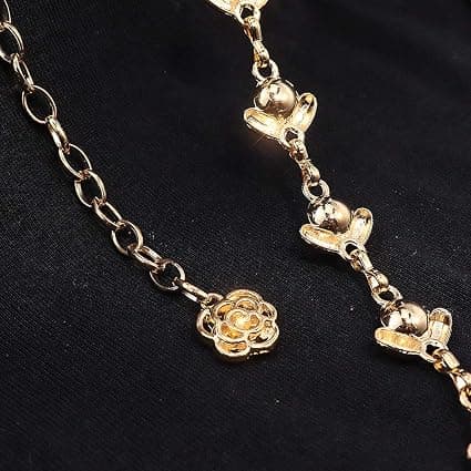 Kædebælte til kvinder Rhinestone Krystal Taljebælter til kjole