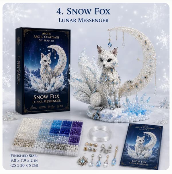Arctic Winter Guardians DIY Perlesettkolleksjon: DIY Perlearbeid – Snørev