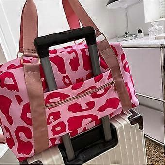 Store Rejsetasker til Kvinder Weekendtasker med Skulderrem Ko Leopard Aztec