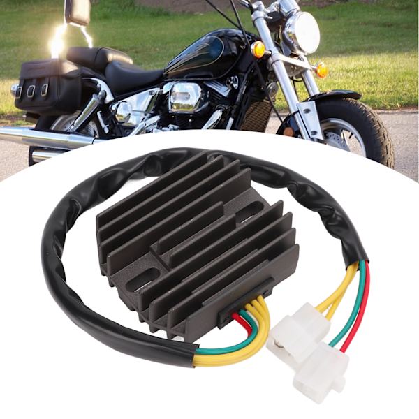 12V 5-trådet spændingsregulator jævnretter Motorcykel Tilbehør Udskiftning til Suzuki VZ800 MARAUDER 1997‑2004