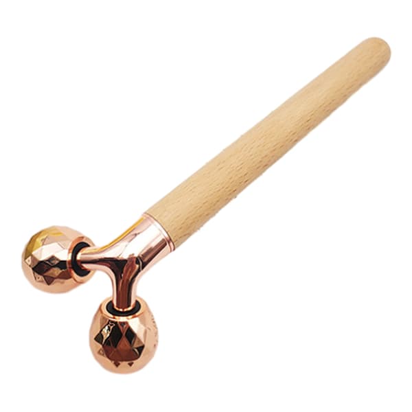 Elegant Ansiktskompanjon, Ansiktsmassage Roller För Anti-Åldrande Och Hudlyft, Diamantslipad 3D-Roller Främjar Blodflöde Och Lymfdränage