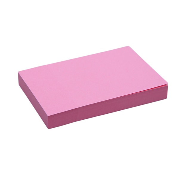 1 Förpackning 100 Ark Självhäftande Post-it-lappar Papperssida Markörer Memo Index Påminnelseflikar för Hem- och Kontorsbruk 76x50mm Vanlig Typ Röd