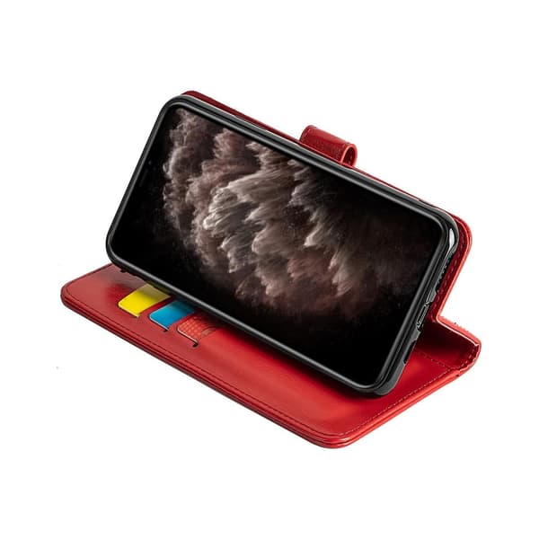 iPhone 16 Wallet Case Cover Shell Mobil Case Rød - RØD iPhone 16 RØD iPhone 16