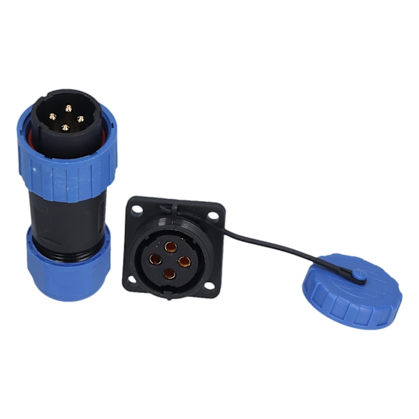 IP68 Vanntett Pluggkontakt Kvadratisk Skrueklemmekobling Luftfart Industriell Kontakt Adapter 250V4-polet