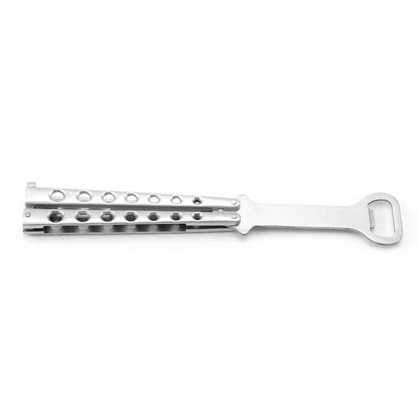 2 stk. ølflaskeåbner metal sort sommerfugl flaskeåbner, Pra