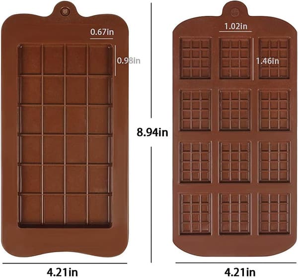 Artisan's Delight, Silikonformar för chokladkonst och proteinbars, Ugnsäker design underlättar problemfri bakning