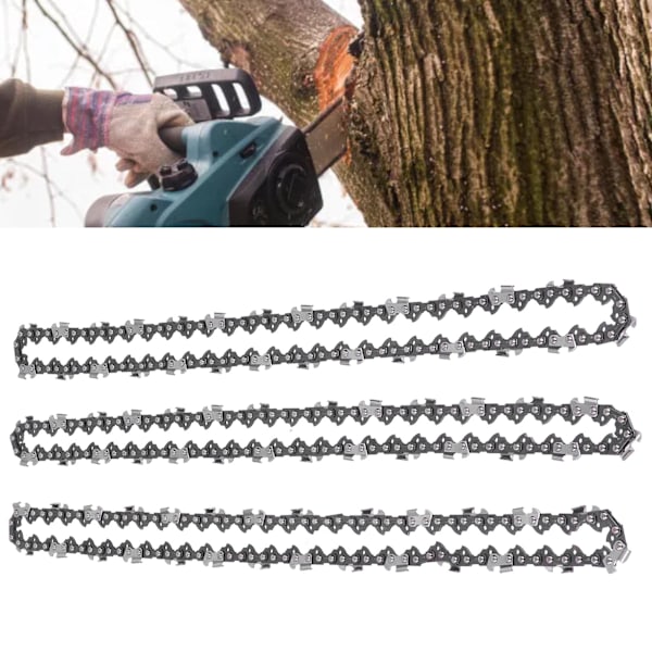 3Pcs Chainsaw Chain Universal Part 3/8in Pitch 1.3mm Middle Guide Tooth Thickness for Craftsman16in 56DL