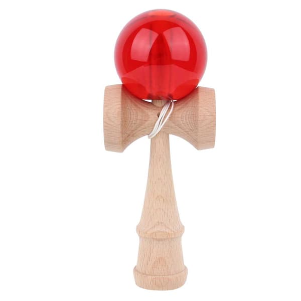 Ferdighetsutviklingsleke for kognitiv trening, slitesterk design Kendama med snortether, sikkerhetsførst konstruksjon, solid treball- og koppspill for