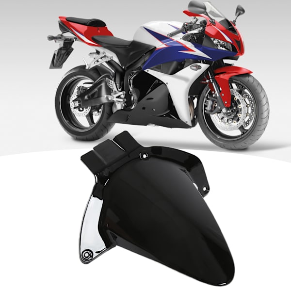 Motorcykel Bakskärm Däckkramare Stänkskydd Ersättning för CBR600RR 2007‑2012 Svart