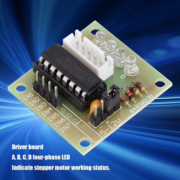 4 Sæt Hastighedsreduktionstrinsmotor 4 Fase UL2003 Driverkort Testmodul Elektriske Dele