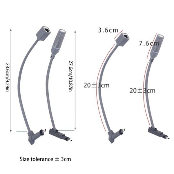 för Starlink SPX-kontakt till RJ45-adapter Gummi och Koppar 24AWG Enkelkärnig SPX till RJ45-adapter för Starlink Gen 2