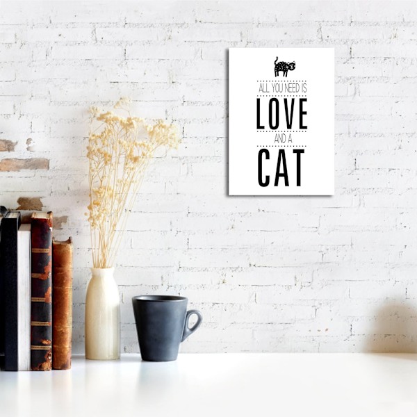 1 kpl Rakkauslainauksen Poster Canvas-seinätaidemaalaus Koti Olohuone Toimisto Sisustus