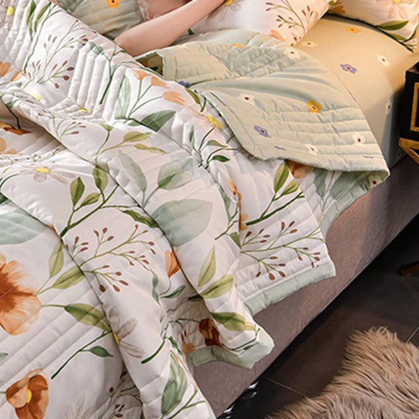 Sängöverkast i Mikrofiberpolyester, Rosa Blommig Påslakan Chic Shabby för Luftkonditionerade Rum på Sommaren, Enkel Elegant Stil Botaniskt Mönster Sängkläder
