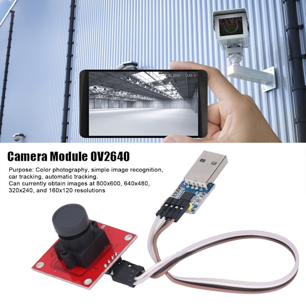 USB Kameramodul OV2640 JPEG Utgang Høy Definisjon DIY Videosystem Webkamera Modul Fargebilde