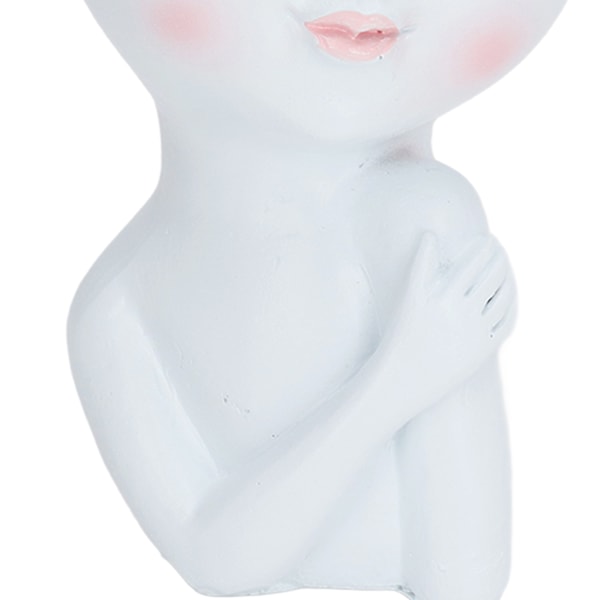 Kasvojen Kukkaruukun Pää Istutusastia Resin Cute Funny Head Kasvi Ruukun Kasvo Vaasi Viemärireikällä Puutarhan Mehikasveille Kaktus