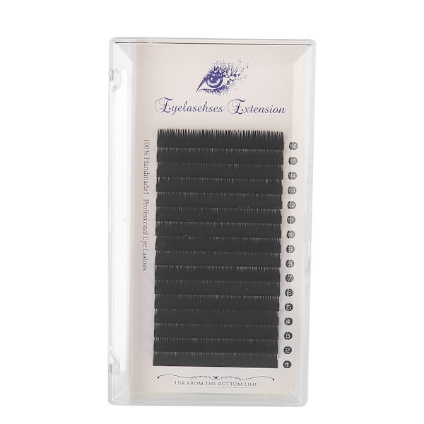 16 Rader/Brikker Individuelle Naturlige Myke Kunstige Vipper Forlengelse Lange Falske Vipper 0.07 J