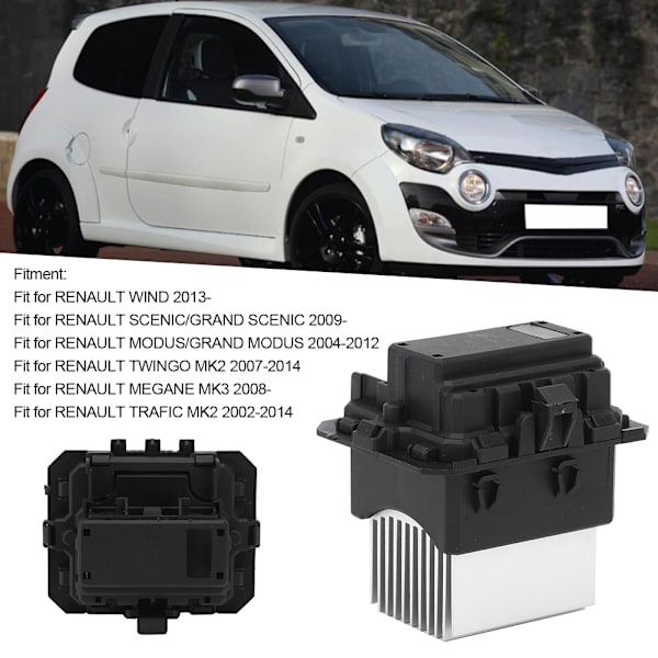 Lämmityspuhaltimen moottorin tuulettimen vastus 7701209850 Sopii RENAULT MEGANE/TWINGO/ WIND