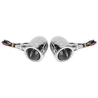 2 stk. Blinklys Indikator Lampe Motorcykel Tilbehør Passer til Yamaha Sort