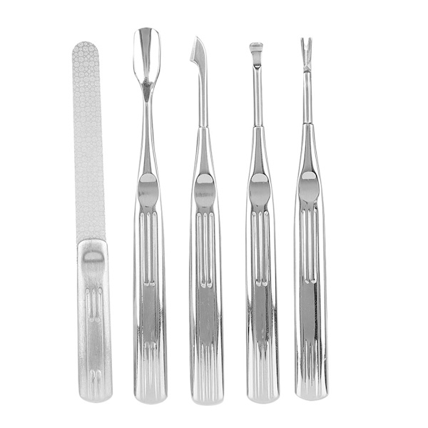 5-pack Nagelfil, Döda Hudskrapa, Nagelsticka, Nagelrengörare, Manikyrset