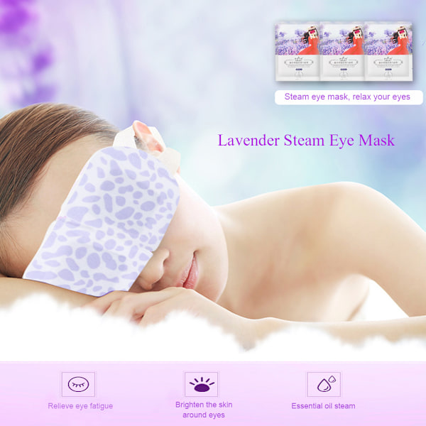 Lavendel Ögonmask Ångmask Ögonvård Fuktighetsgivande Ögonmask Ögonskydd Resemask (En bit)