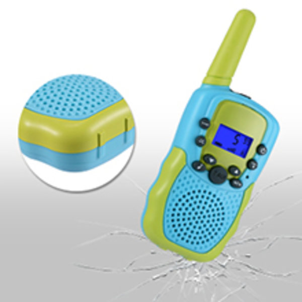 2 pakker er velegnet til 3-12-årige børns walkie-talkies 22 kanaler 2 radiolegetøj med baggrundslys LCD-lommelygte $ børns walkie-talkies