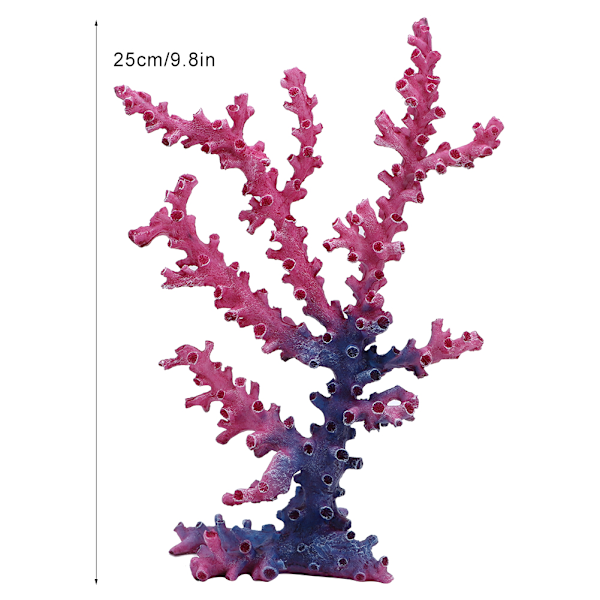 Harpiks Simulering Korallform Ornament Landskapsdekorasjon for Akvarium Fiskedam