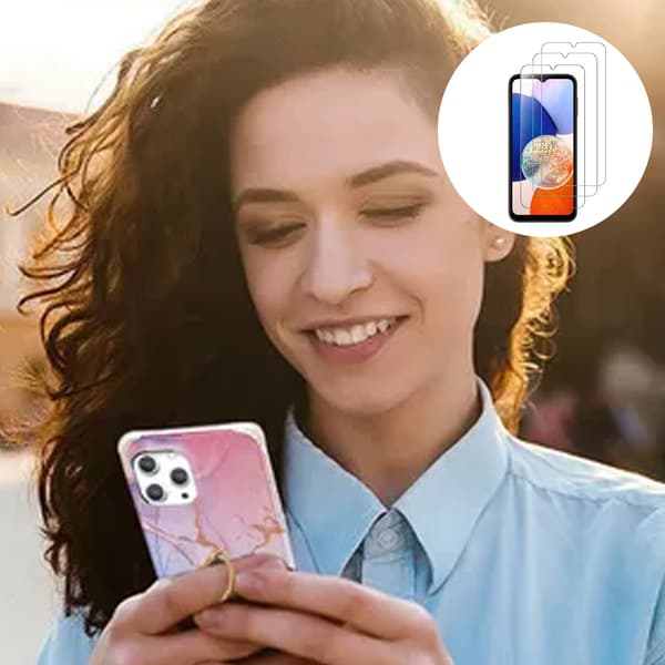3-pack härdat glas för Samsung Galaxy A33 - Skärmskydd Transparent
