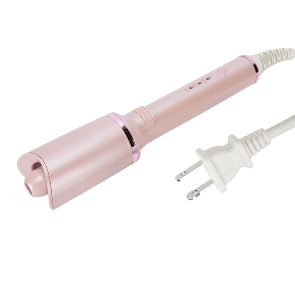 Automatisk roterende hårkrøllerstav Profesjonell elektrisk hårkrøller Hårkrøllerstav Rosa 110‑240VUS-plugg