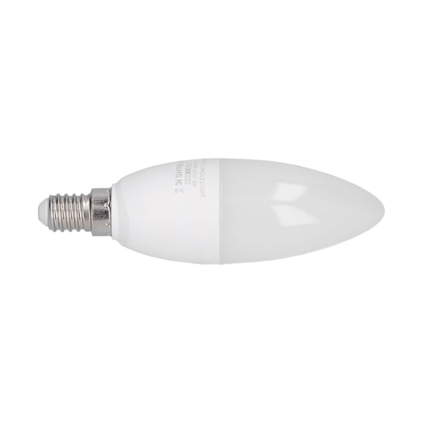 Wifi Smart Lampa E14 Stark Hushållsapp Fjärrkontroll LED-lampa för Tuya Kallvit 85‑265V