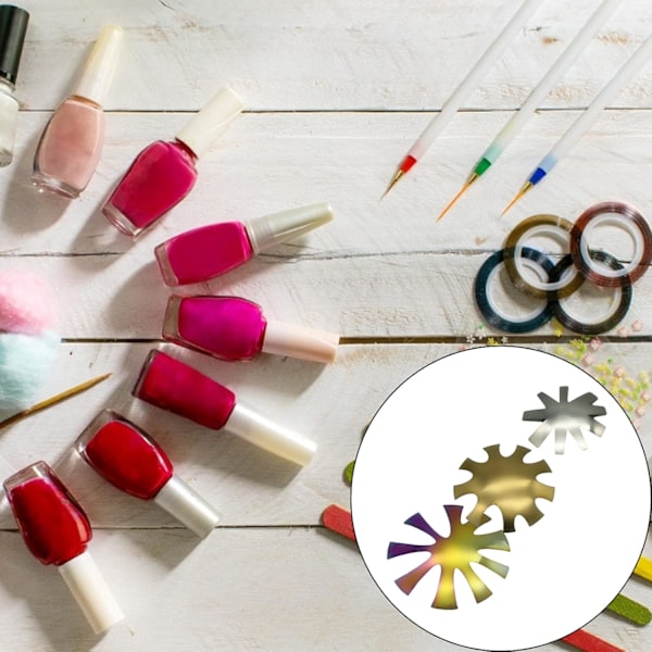 Mandelformade Tippar DIY Platta Modul för Salong & Hemma, Enkelt Franskt Manikyr Akrylverktyg Kit med Perfekt Smile Line (3 st)