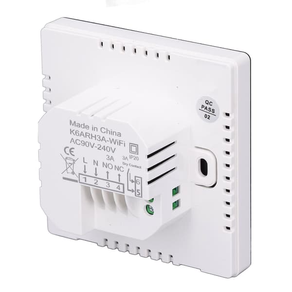 Smart Termostat WiFi APP Fjärrkontroll Timerinställning Programmerbar Golvvärmekontroller för Hem AC90‑240V