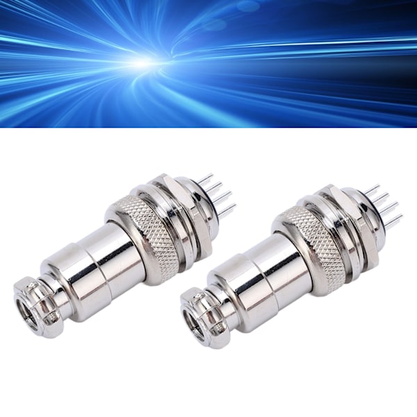 2 st Aviation Connector Zink-legering Han-Hona Aviation Connector Plug Socket 20mm AC DC 250V 9-polig