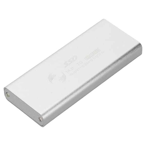 Kompakt Effektiv Kylning SSD-Kapslingskit, Lättviktig Tålig Aluminiumkonstruktion USB-driven Mini Tunn Design för M.2 SSD:er, Passar 2242 2260