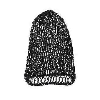 Hårnet Bånd Snood Cover Rayon Net Hårnet til Sovning Hæklet Hårnet til Kvinder Dame (Sort)