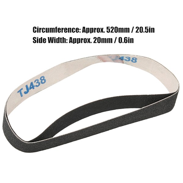 20 st Slipband Abrasiv Slippapper Rullar Metall Slipning Polering Avfasning Verktyg 320#
