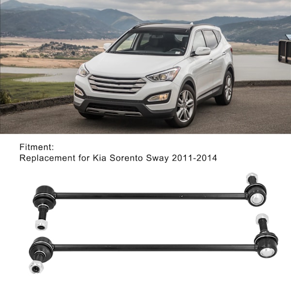 2 kpl Etuvakautuspalkin linkki Vasen / Oikea K750204 Korvaava Kia Sorento Sway 2011‑2014