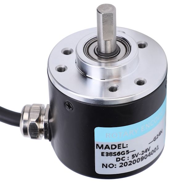 Encoder 5‑24V DC AB 2-Fase Inkremental Rotations Solid Shaft Encoder til Kontorautomatisering Engineering1024B
