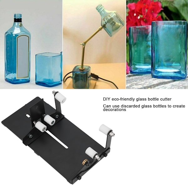 Glasflaskskärare DIY Handverktyg Fyrkantiga Runda Vin Ölflaskor Skärmaskin