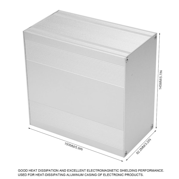 Aluminium Kabinet Sølv DIY Elektronisk Kredsløbsprojekt PCB Instrumentboks