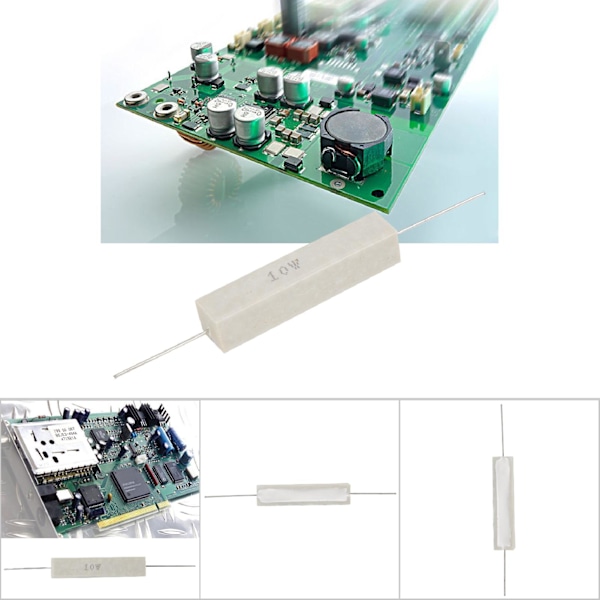 10 stk Cementmodstande Effektmodstand Stabil Ydeevne Høj Præcision ±5% 10W(8R)