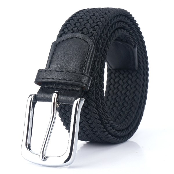 Belte, svart spenne, enkelt og funksjonelt, sort, 105cm