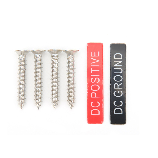 Ruostumattomasta teräksestä valmistettu liitäntäpultti kaksoisliitäntälohko PC-kannella 2x10mm veneille, jahdeille ja asuntoautoille