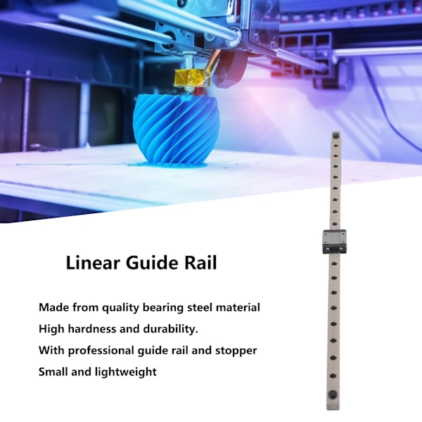 Lineær Skinneguide Høj Præcision Stabil Robust Holdbar Lille Letvægts Lineær Glidebane til CNC DIY Projekt 500mm