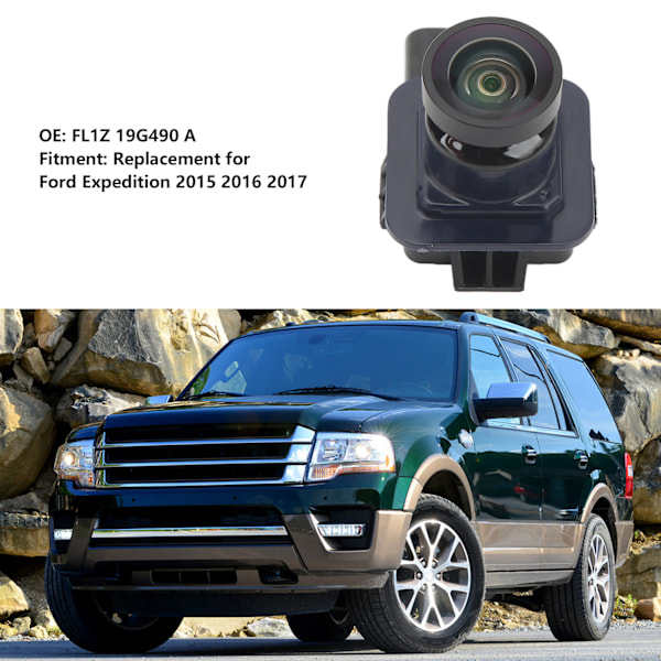 Takakamera FL1Z 19G490 A IP68 vedenkestävä korvaava Ford Expeditionille 2015 2016 2017