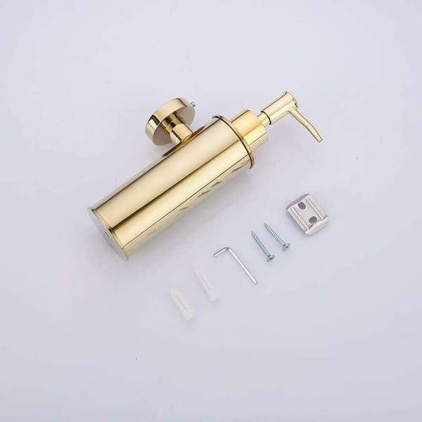 Elegant Guld Køkken Sæbedispenser, Rustfri Stål Badeværelse Sæbedispenser Til Flere Lokationer, Mat Sort Finish Tilføjer Moderne Stil